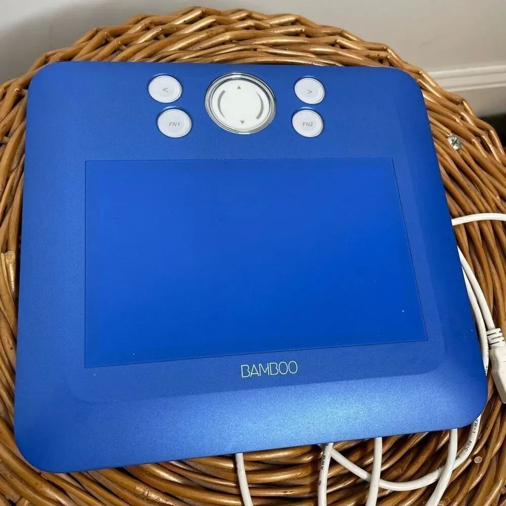 Wacom CTE-450 Bamboo Fun Graphic Writing Tablet with Mouse & Cord, NO PEN